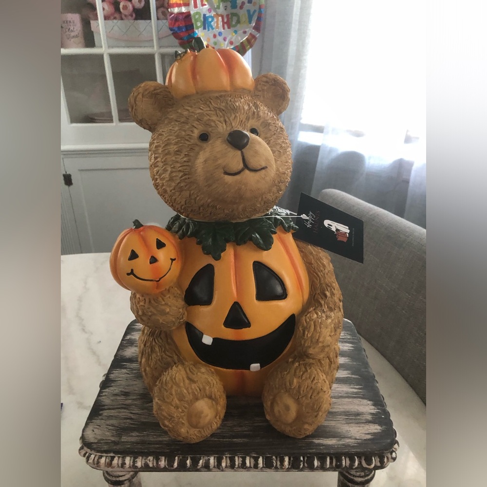 🎃 Halloween Teddy Bear Pumpkin Decor